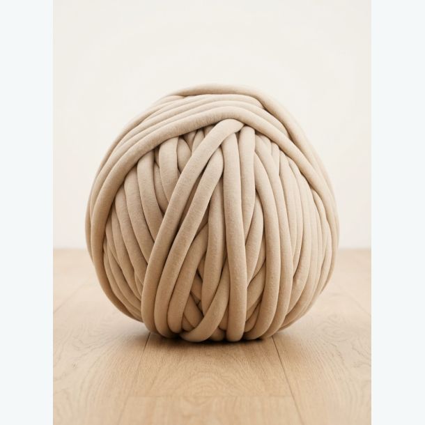 Tubegarn Beige 3 cm, 0.5kg