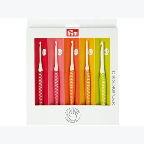 Prym Ergonomics Sett Heklen�l 5stk � 3,5-6,0 mm
